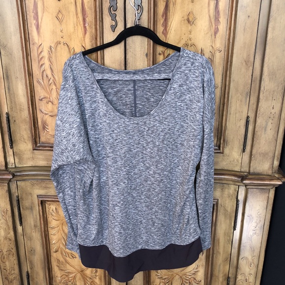 Mondetta Tops Mondetta Mixed Media Long Sleeve Poshmark